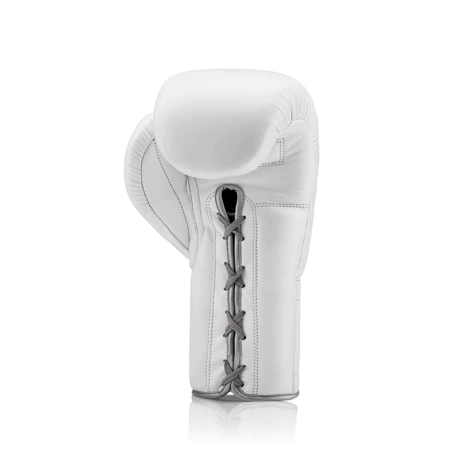 NSPIRE Elite Leather bokshandschoenen — wit/zilver