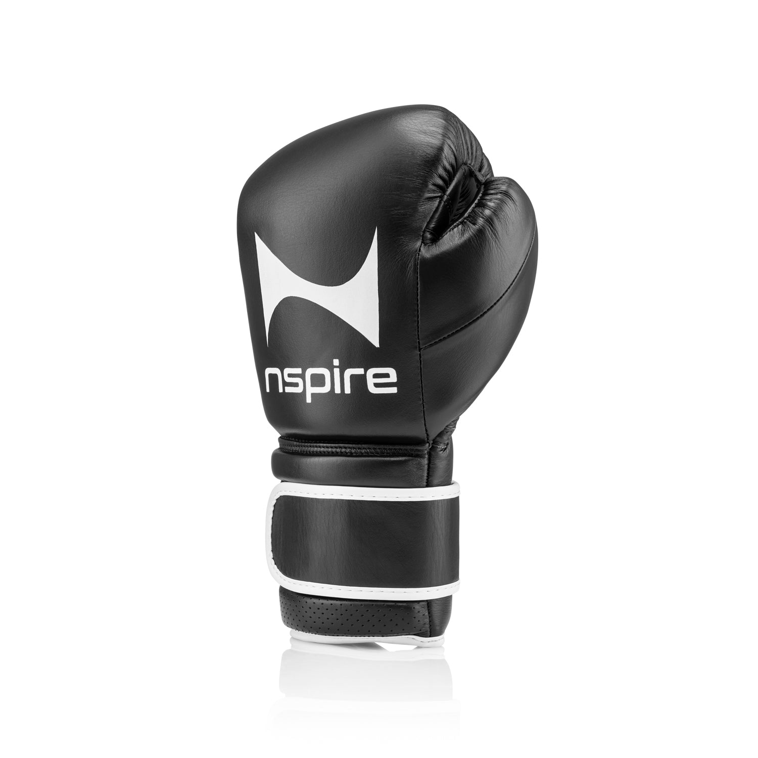 NSPIRE Pro Leather bokshandschoenen — zwart/wit