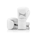 NSPIRE Elite Leather bokshandschoenen — wit/zilver