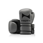 NSPIRE Pro Leather bokshandschoenen — grijs/zwart