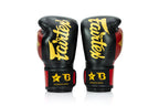 Fairtex x Booster v2 bokshandschoenen — zwart/rood/goud