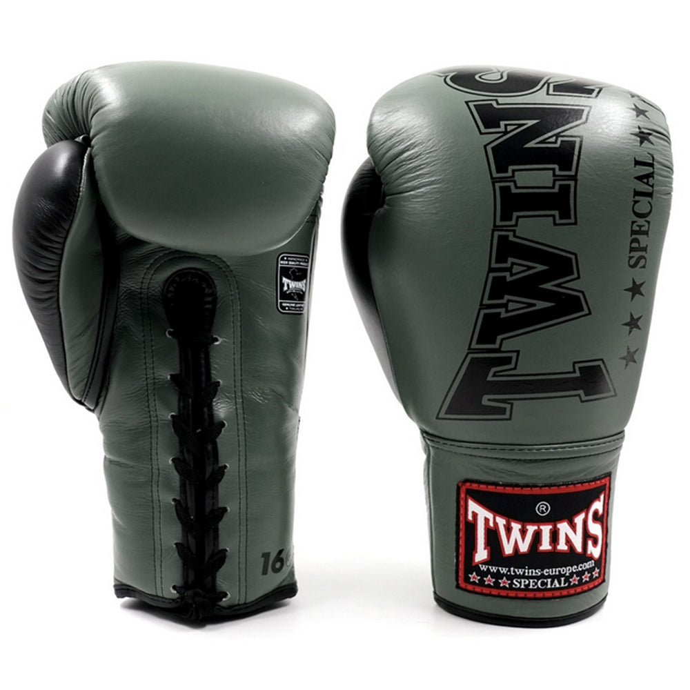 Twins BGLL8 laced bokshandschoenen — olijf/zwart