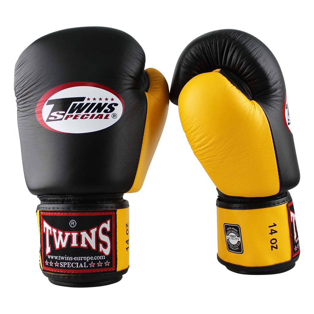 Twins BGVL3 2-tone bokshandschoenen — geel/zwart