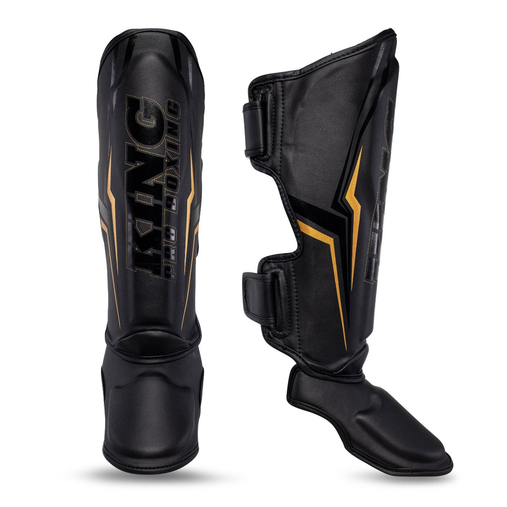 King Pro Boxing Thor scheenbeschermers — zwart