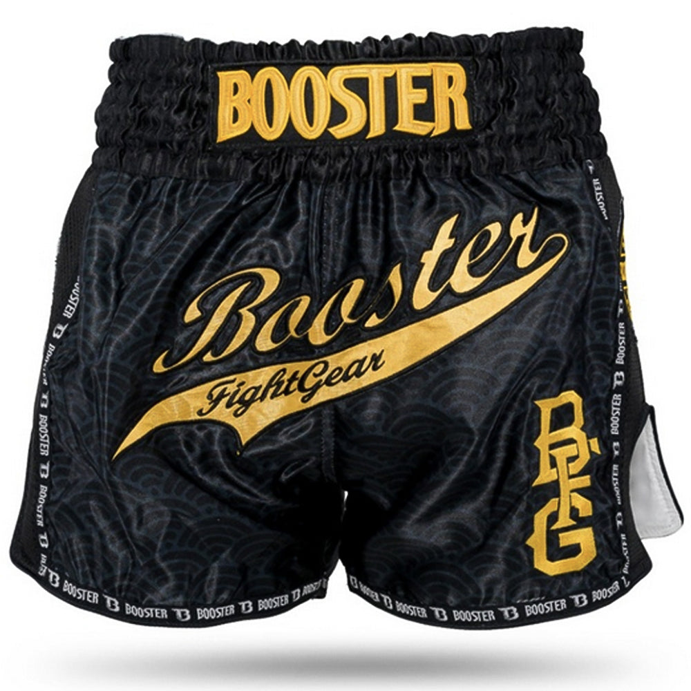 Booster TBT Slugger Wave Zwart/Goud Fightshorts