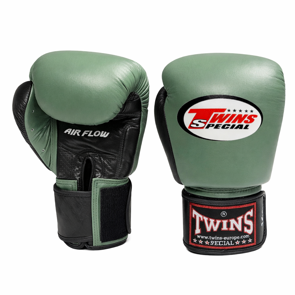 Twins BGVL3 Air bokshandschoenen — zwart/olijf