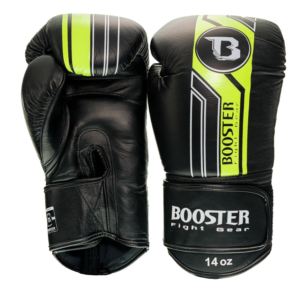 Booster BGL v9 bokshandschoenen — zwart/geel