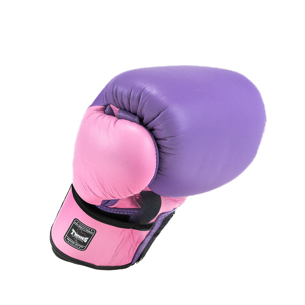 Twins BGVL3 2-tone bokshandschoenen — paars/roze