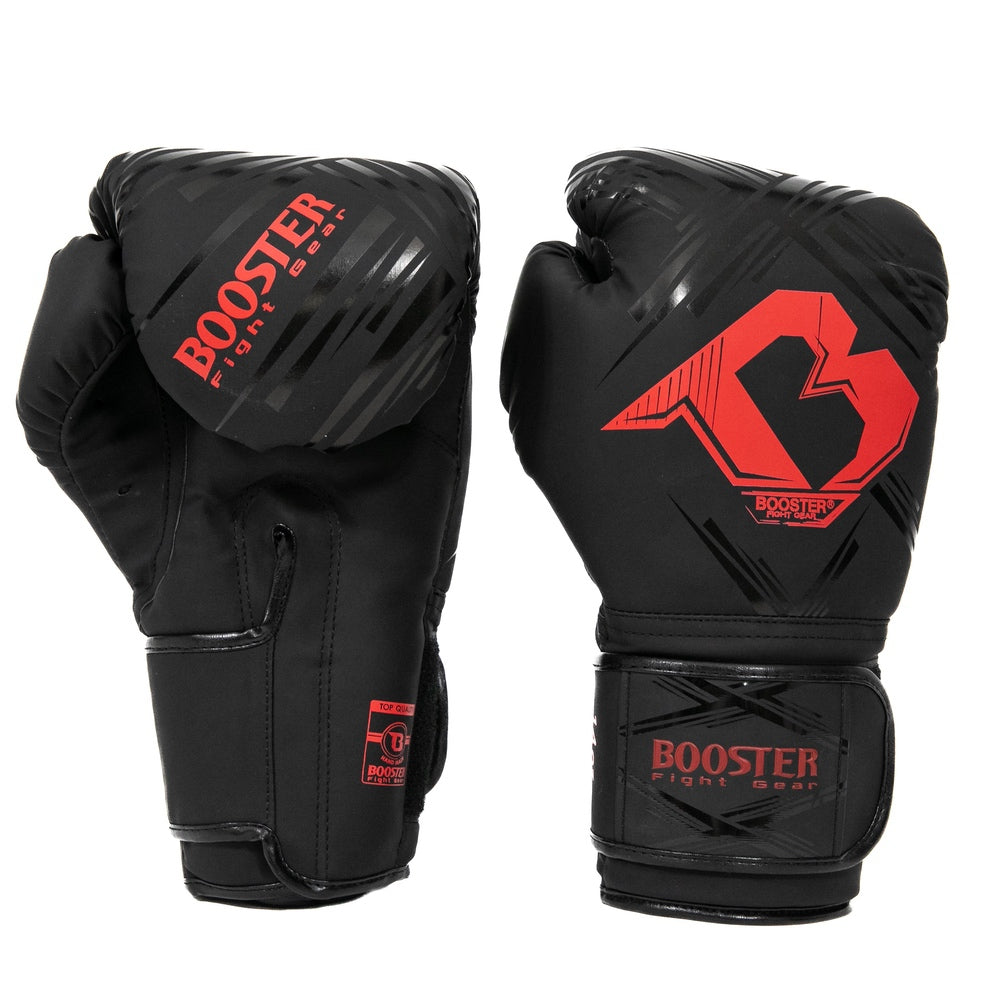 Booster Alpha bokshandschoenen — zwart/rood