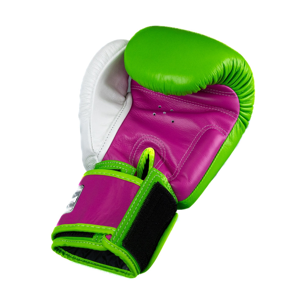 Twins BGVL3 3-tone bokshandschoenen — donkerroze/grijs/wit