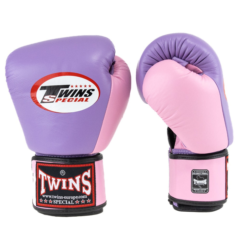 Twins BGVL3 2-tone bokshandschoenen — paars/roze