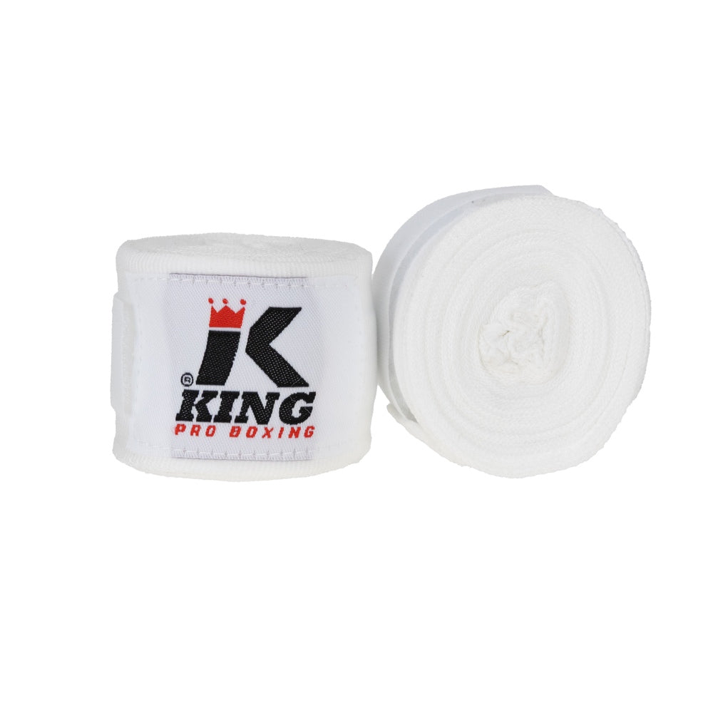 King Pro Boxing Bandages 460cm Wit