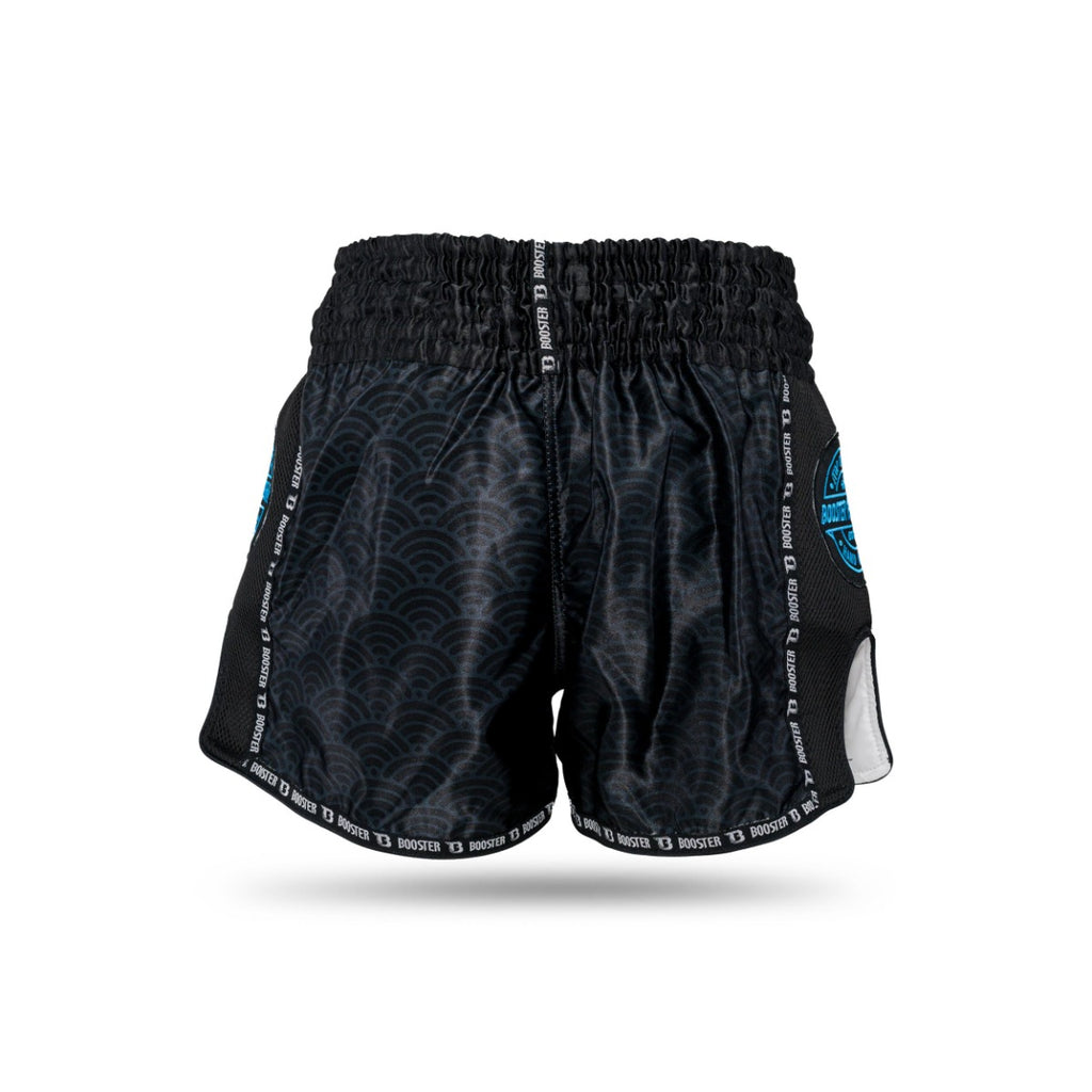 Booster TBT Slugger Wave Zwart/Blauw Fightshorts