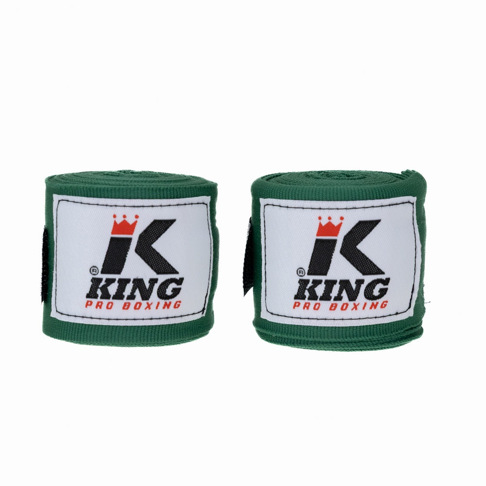 King Pro Boxing Bandages 460cm Donkergroen