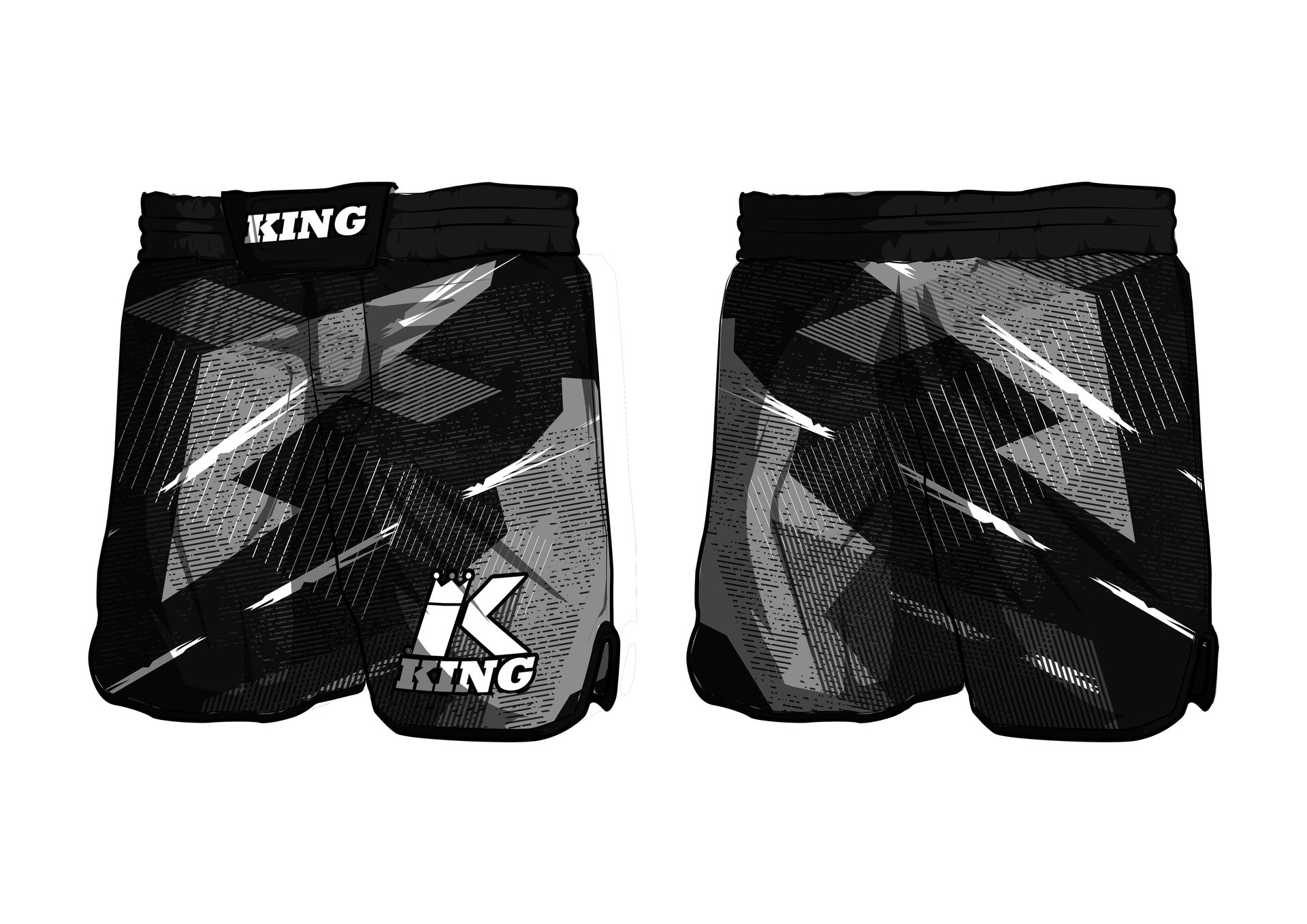 King Pro Boxing Shadow 1 MMA Short