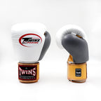 Twins BGVL3 3-tone bokshandschoenen — goud/wit/grijs