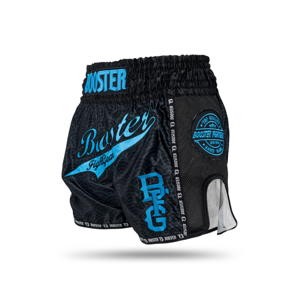 Booster TBT Slugger Wave Zwart/Blauw Fightshorts