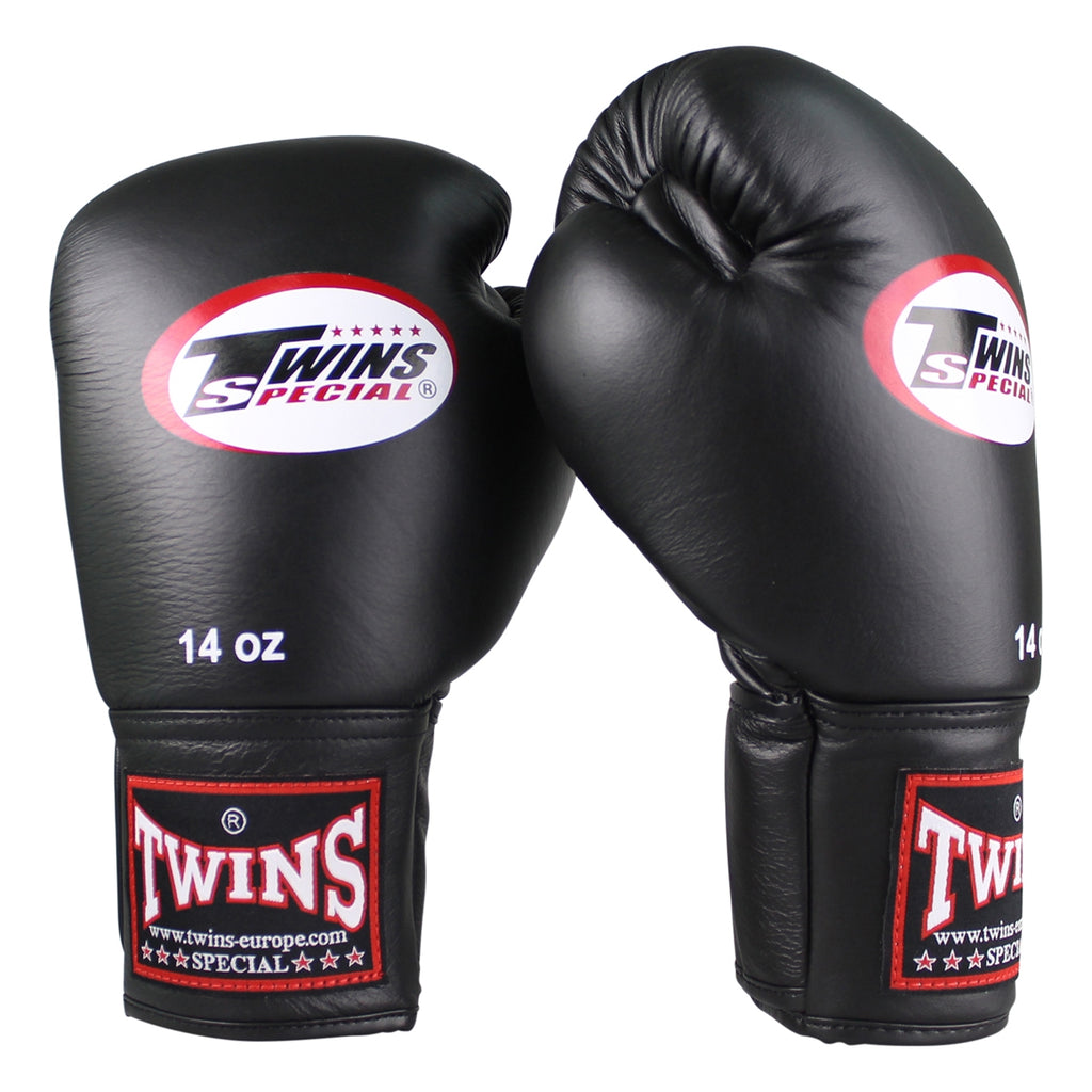 Twins BGVF velcro bokshandschoenen — zwart