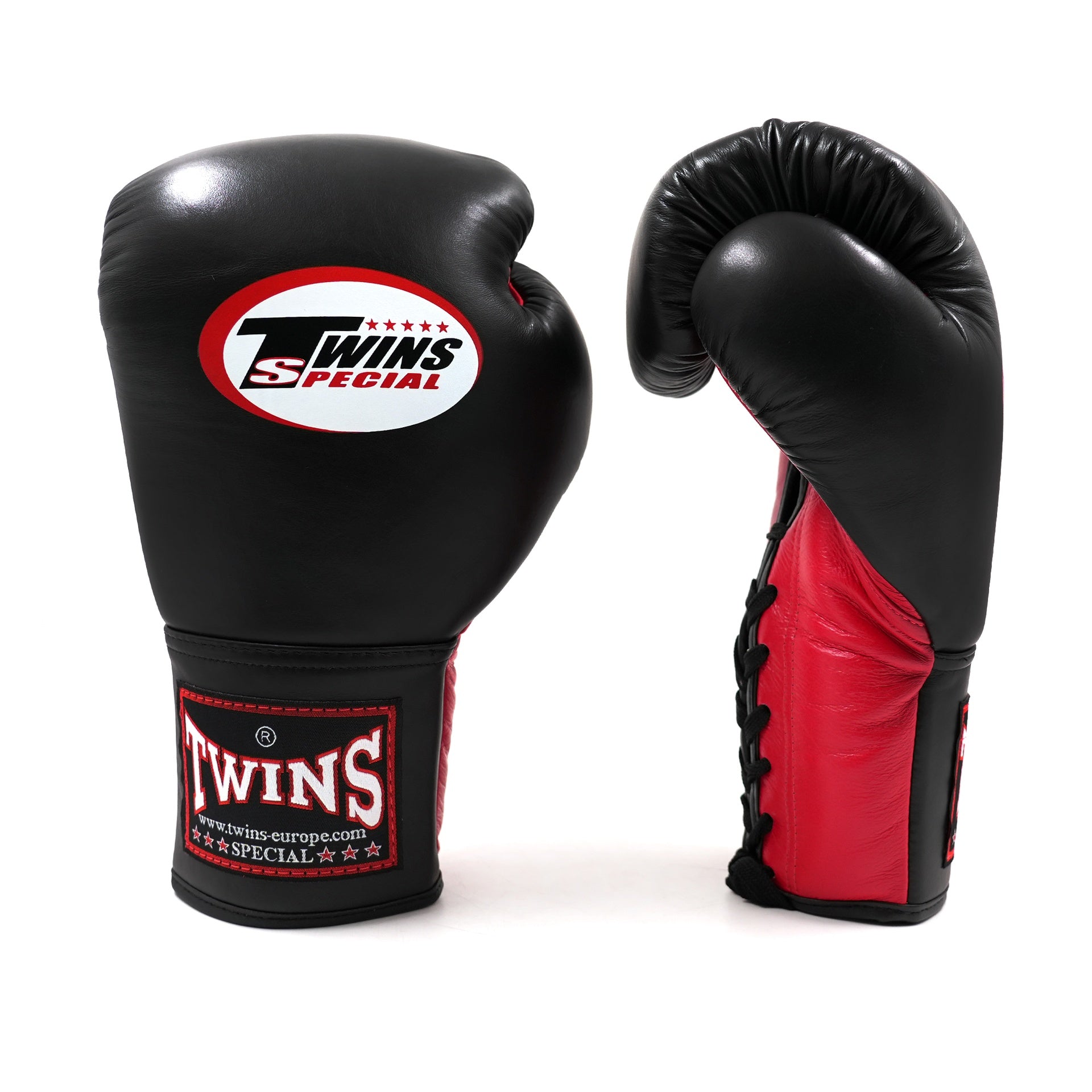 Twins BGLL1 laced bokshandschoenen — rood/zwart