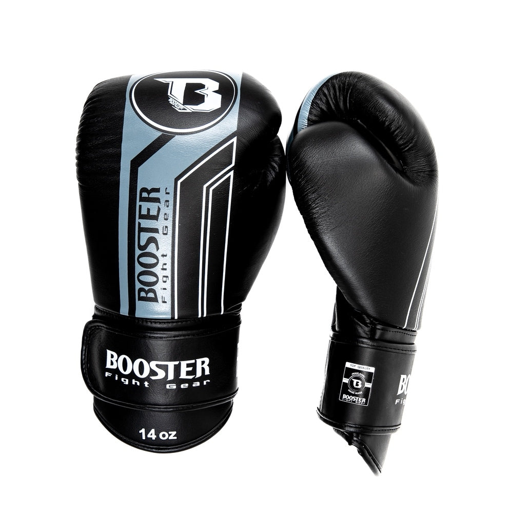 Booster BGL v9 bokshandschoenen — zwart/grijs
