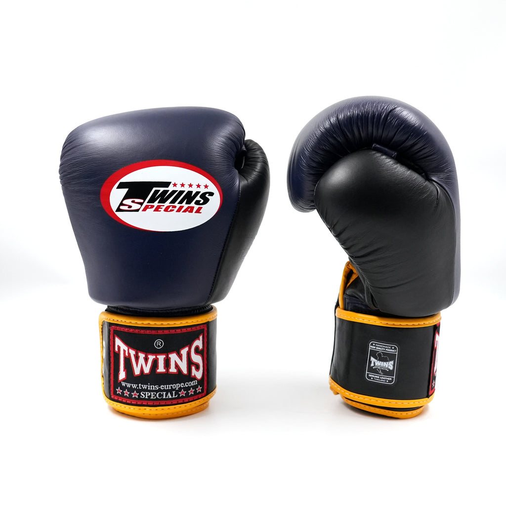 Twins BGVL3 3-tone bokshandschoenen — zwart/navy/zwart