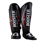 Booster War scheenbeschermers — zwart/rood