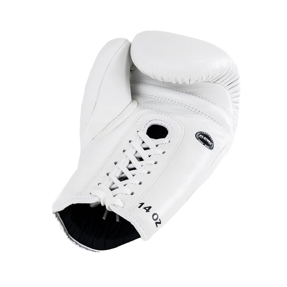 King Pro Boxing XK LU bokshandschoenen — wit/goud