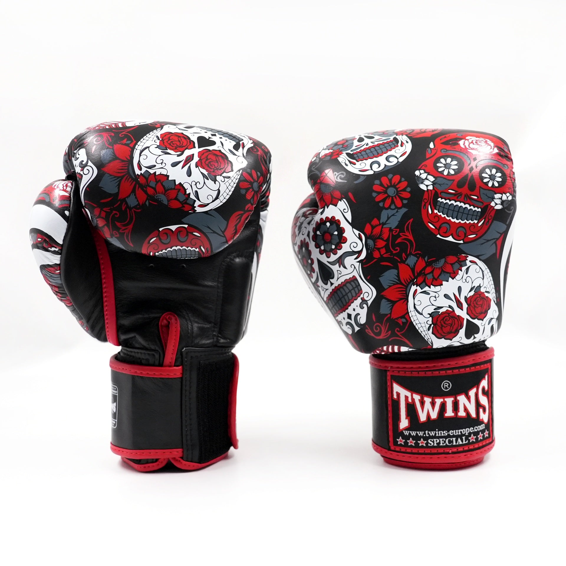 Twins FBGVL3 bokshandschoenen — Skull rood
