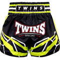 Twins Special TTBL Racing Zwart/Groen Muay Thai Shorts