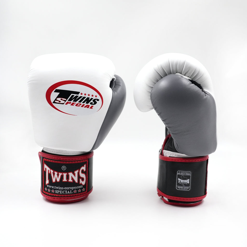 Twins BGVL3 3-tone bokshandschoenen — zwart/wit/grijs