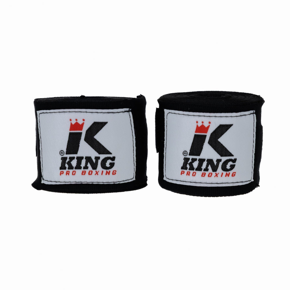 King Pro Boxing Bandages 200cm Zwart Junior