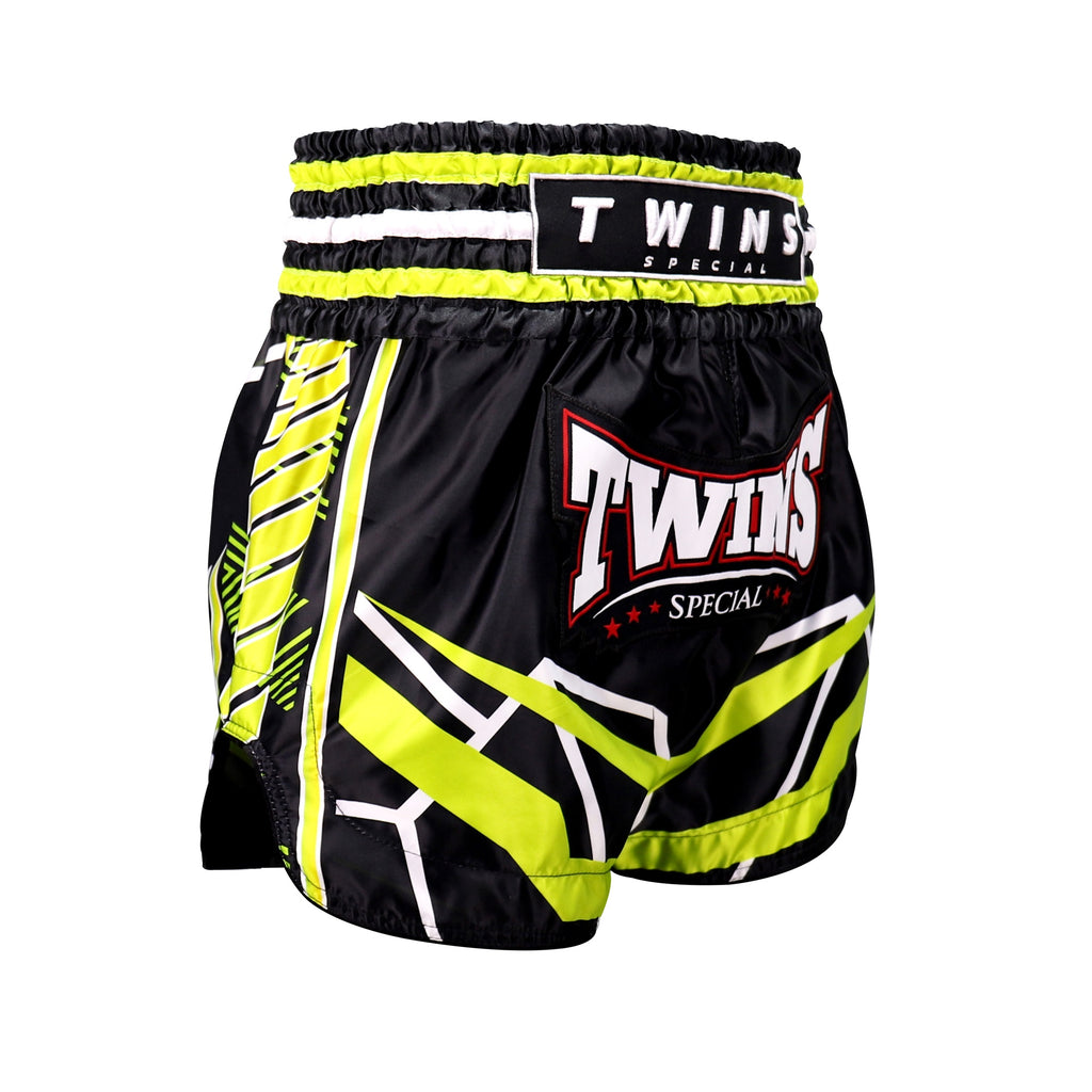 Twins Special TTBL Racing Zwart/Groen Muay Thai Shorts