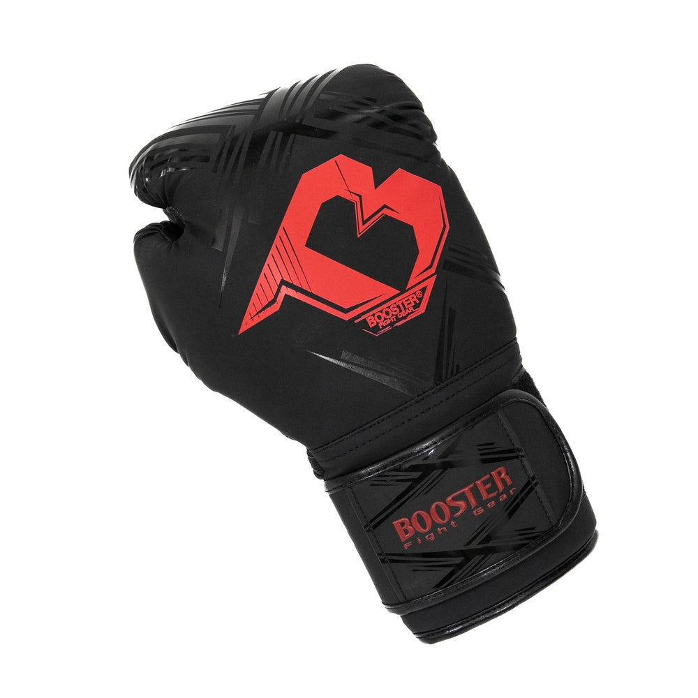 Booster Alpha bokshandschoenen — zwart/rood
