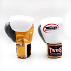 Twins BGVL3 3-tone bokshandschoenen — goud/wit/grijs
