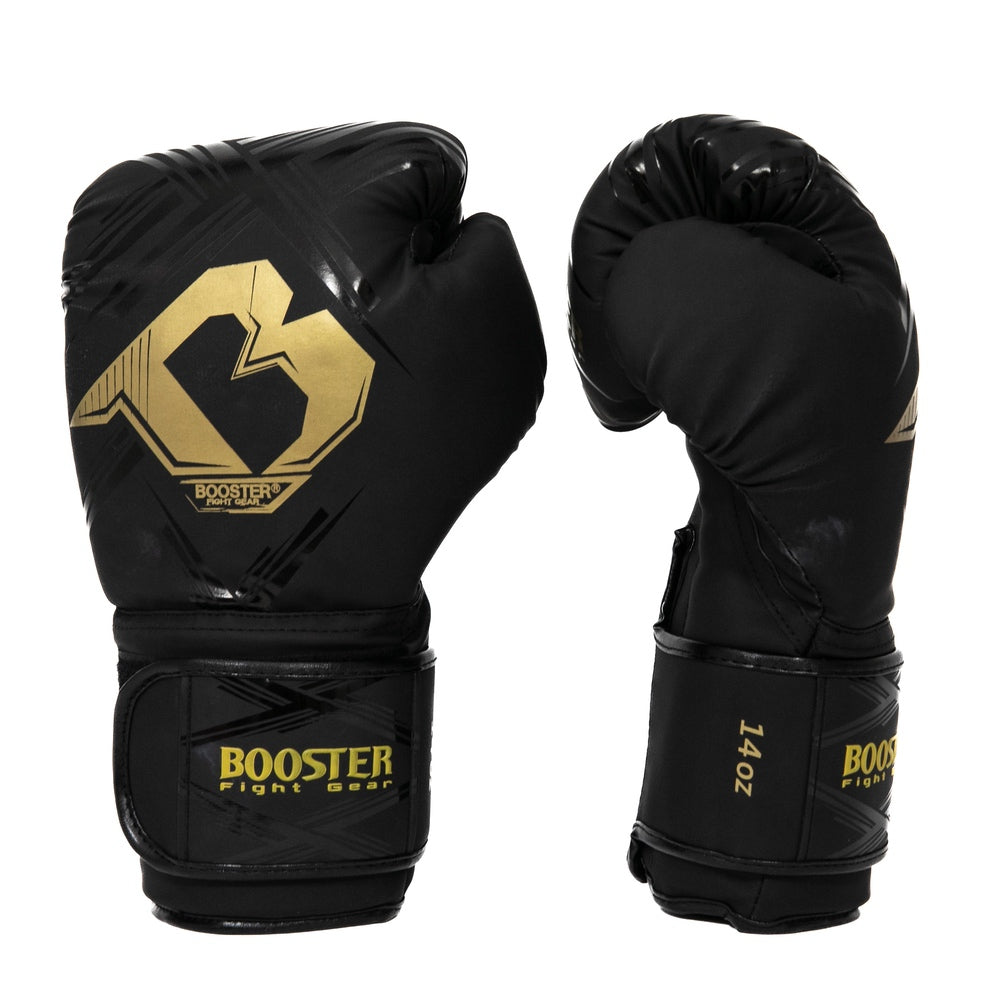 Booster Alpha bokshandschoenen — zwart/goud