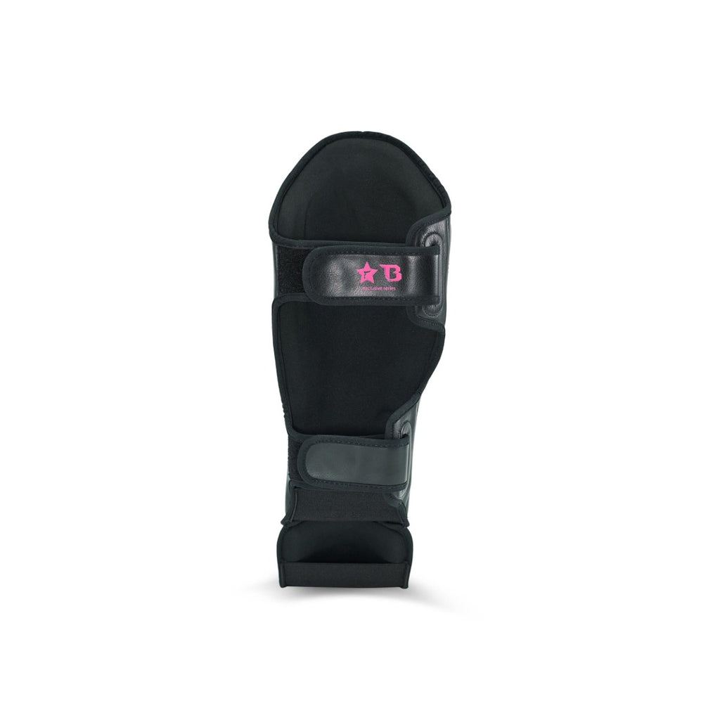 Fairtex x Booster scheenbeschermers — zwart/roze