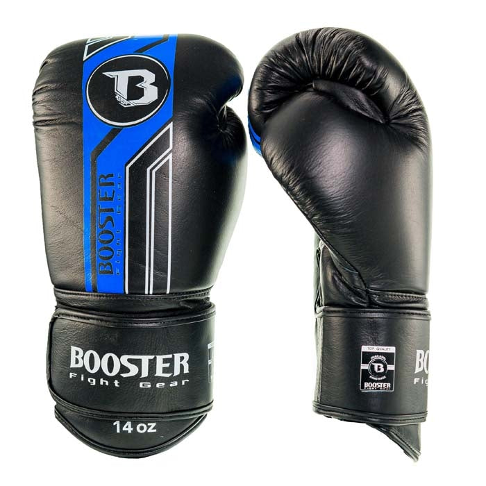 Booster BGL v9 bokshandschoenen — zwart/blauw