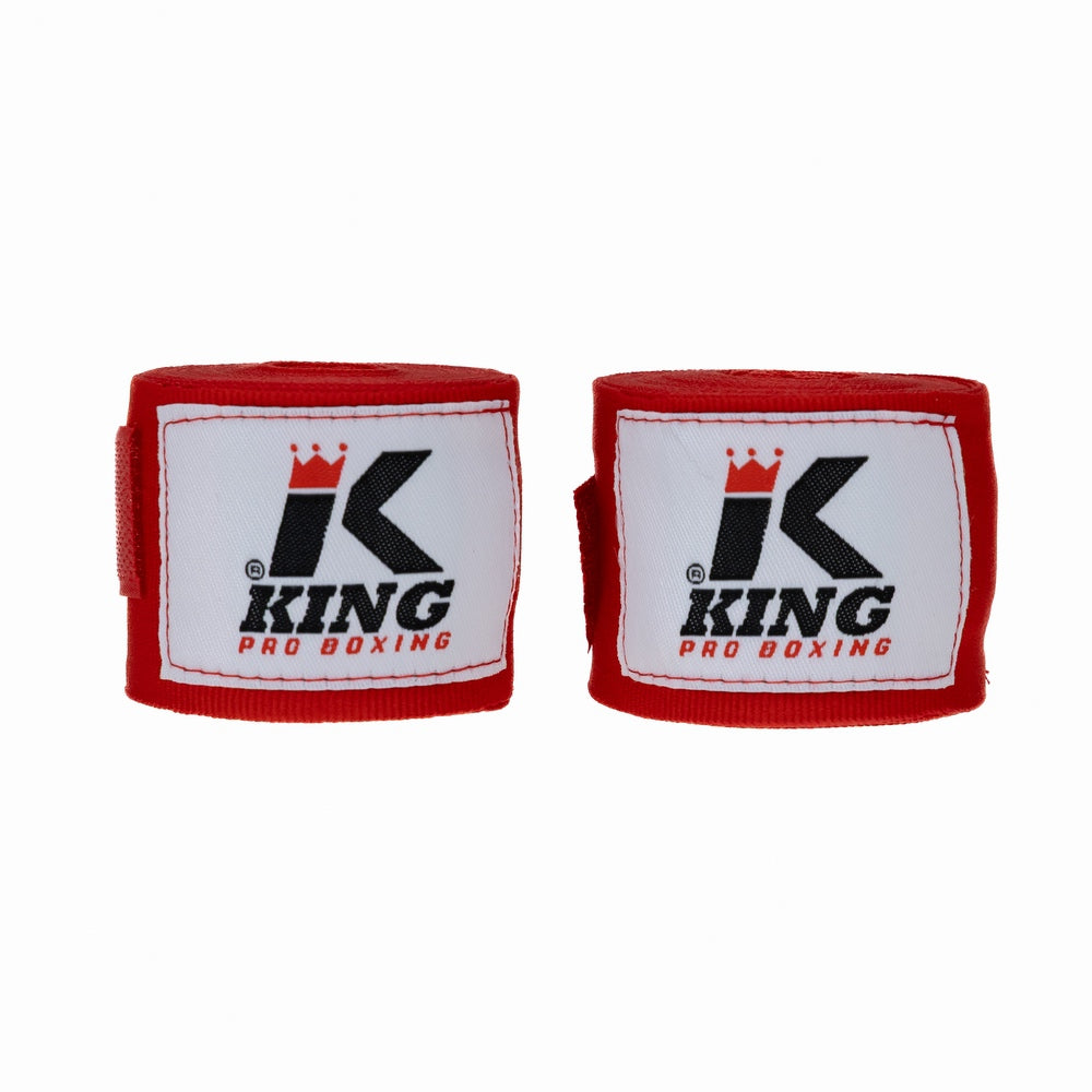King Pro Boxing Bandages 460cm Rood