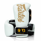 Fairtex x Booster v2 bokshandschoenen — wit/zwart/goud