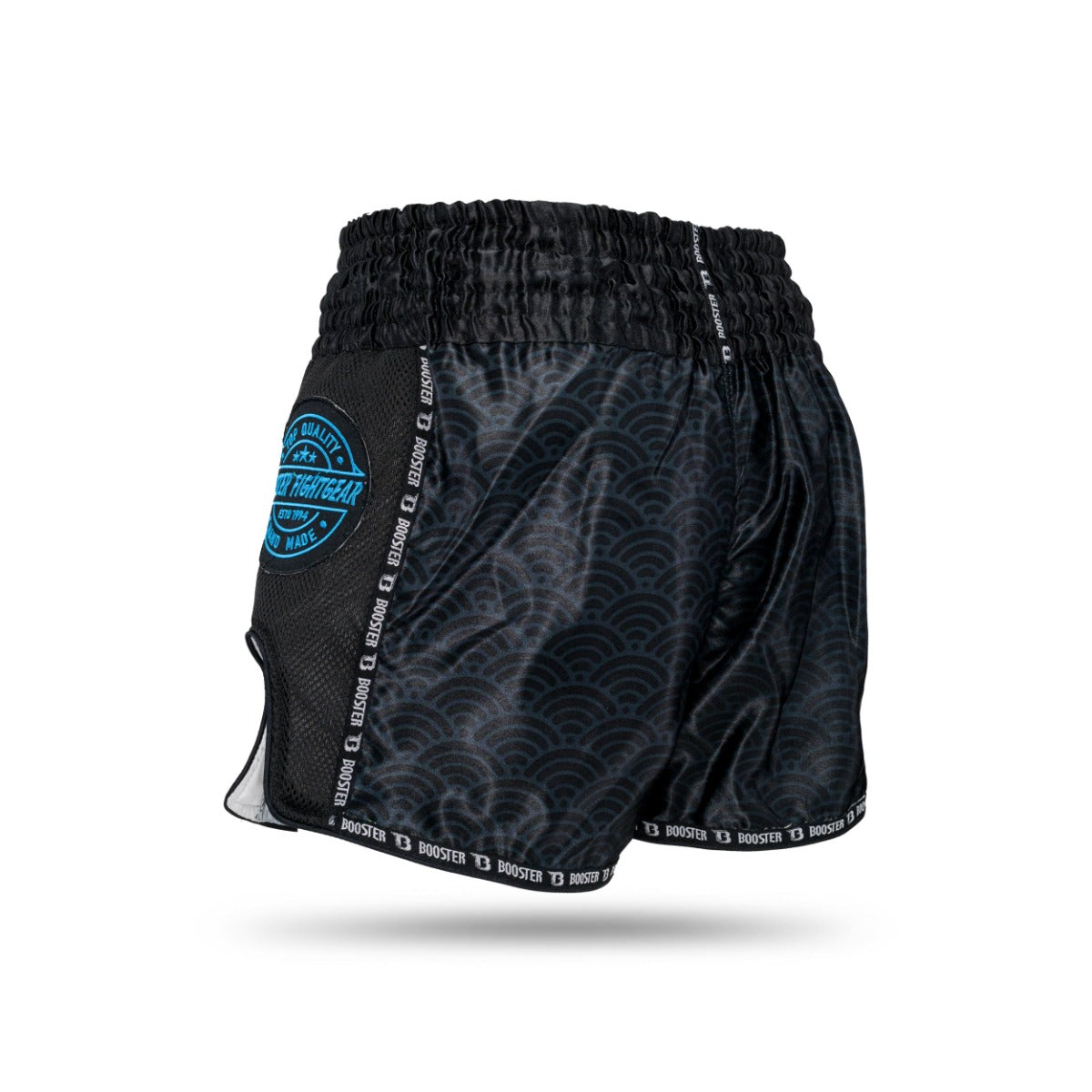Booster TBT Slugger Wave Zwart/Blauw Fightshorts