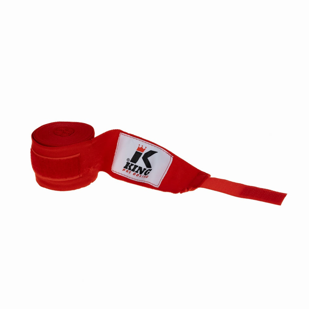 King Pro Boxing Bandages 460cm Rood