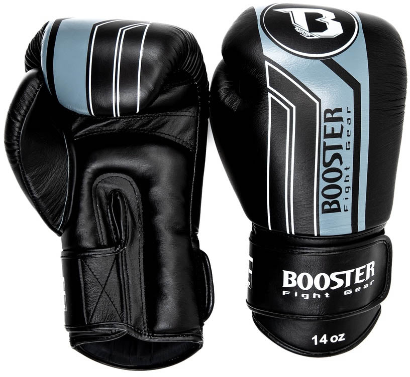 Booster BGL v9 bokshandschoenen — zwart/grijs