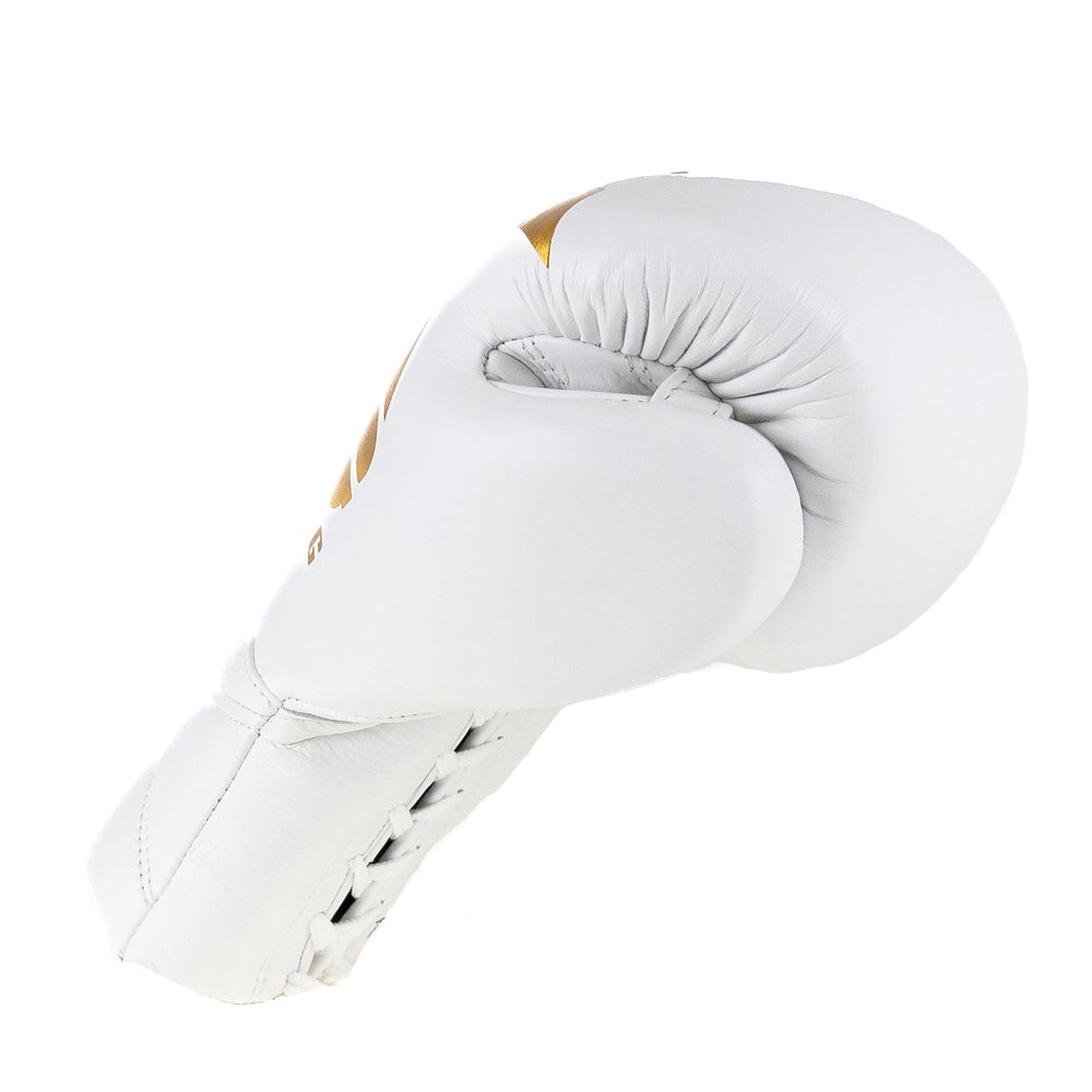 King Pro Boxing XK LU bokshandschoenen — wit/goud