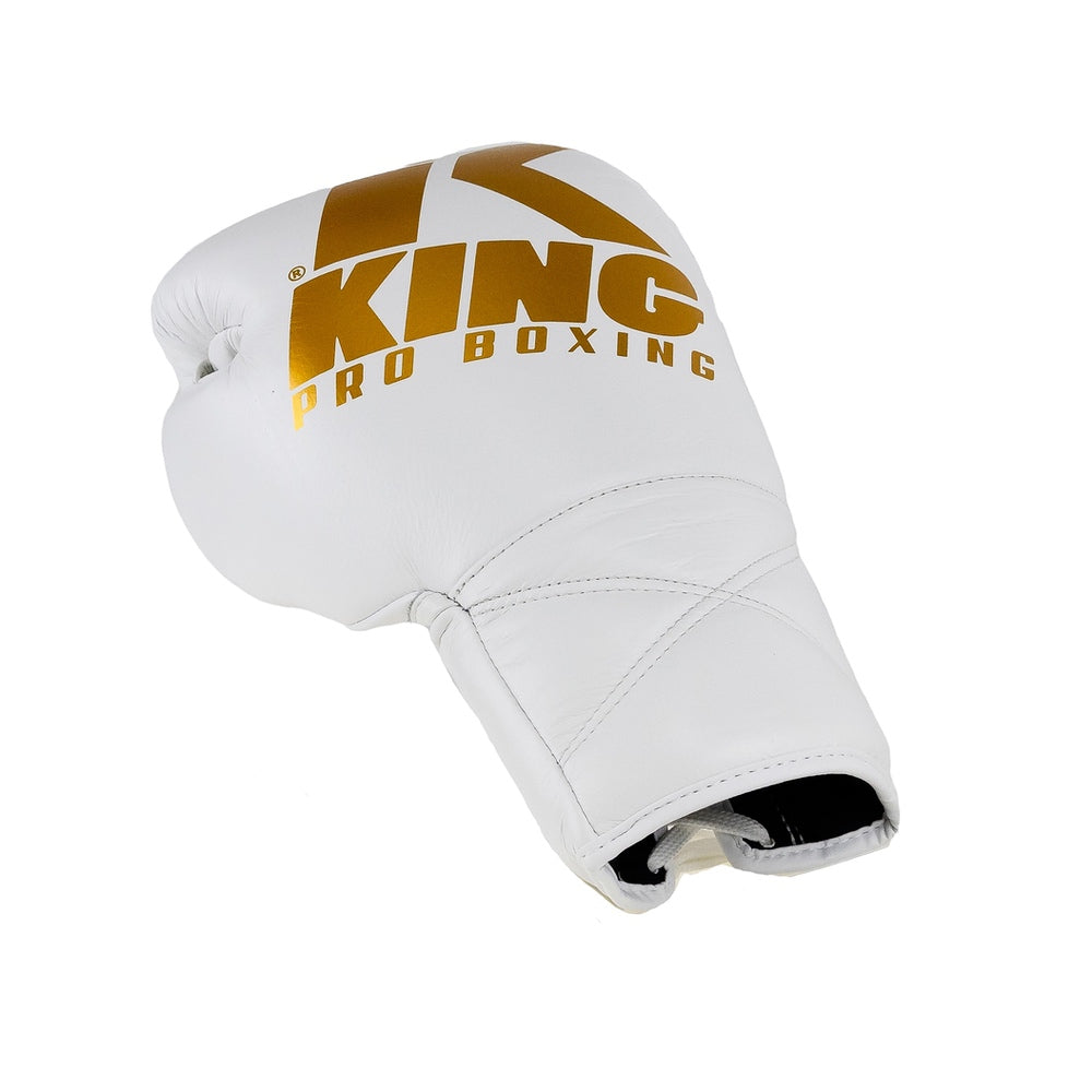 King Pro Boxing XK LU bokshandschoenen — wit/goud
