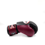 Twins BGVL3 2-tone bokshandschoenen — bordeaux/zwart