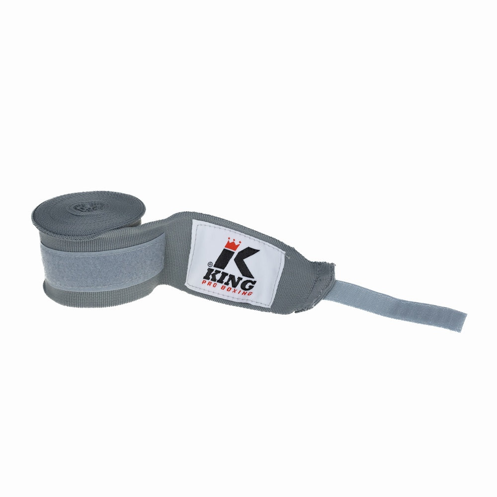 King Pro Boxing Bandages 460cm Grijs