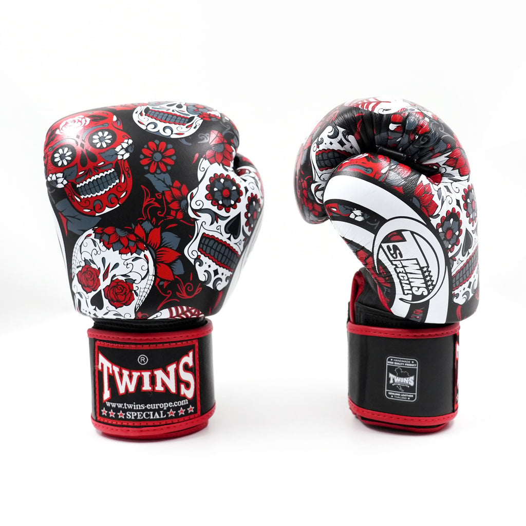 Twins FBGVL3 bokshandschoenen — Skull rood