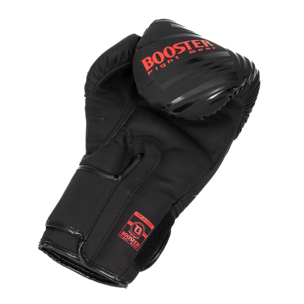 Booster Alpha bokshandschoenen — zwart/rood