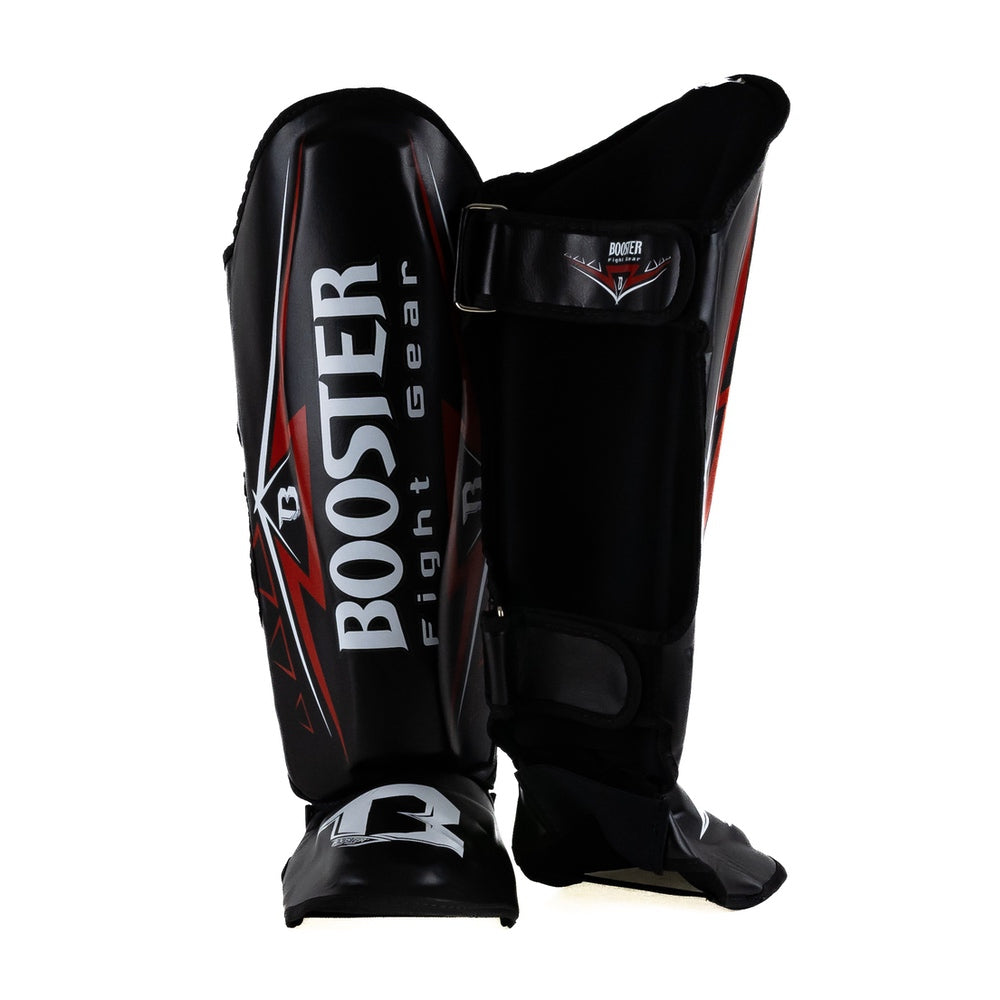Booster War scheenbeschermers — zwart/rood