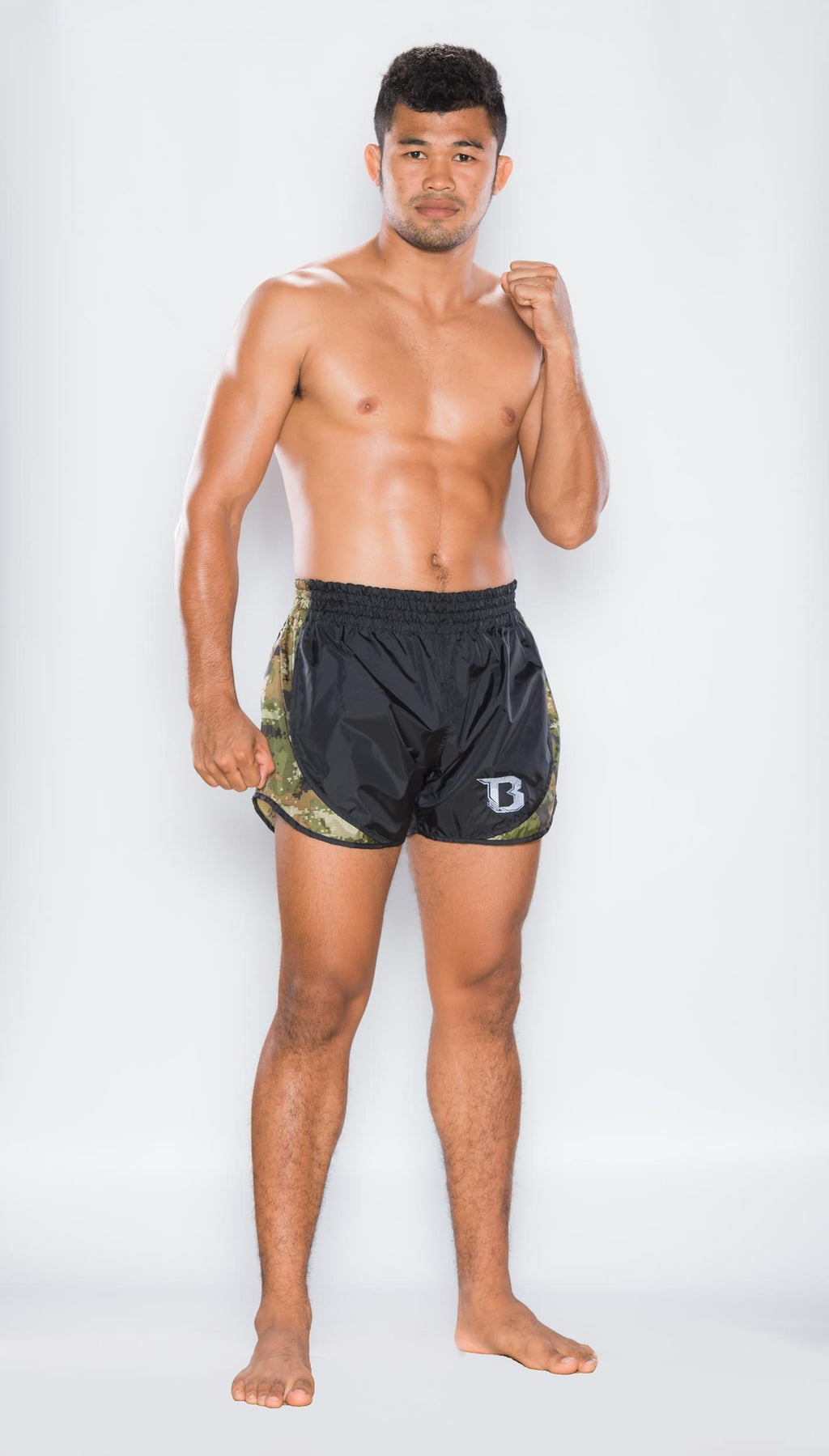 Booster Retro Hybrid BL Camo Groen Fightshorts